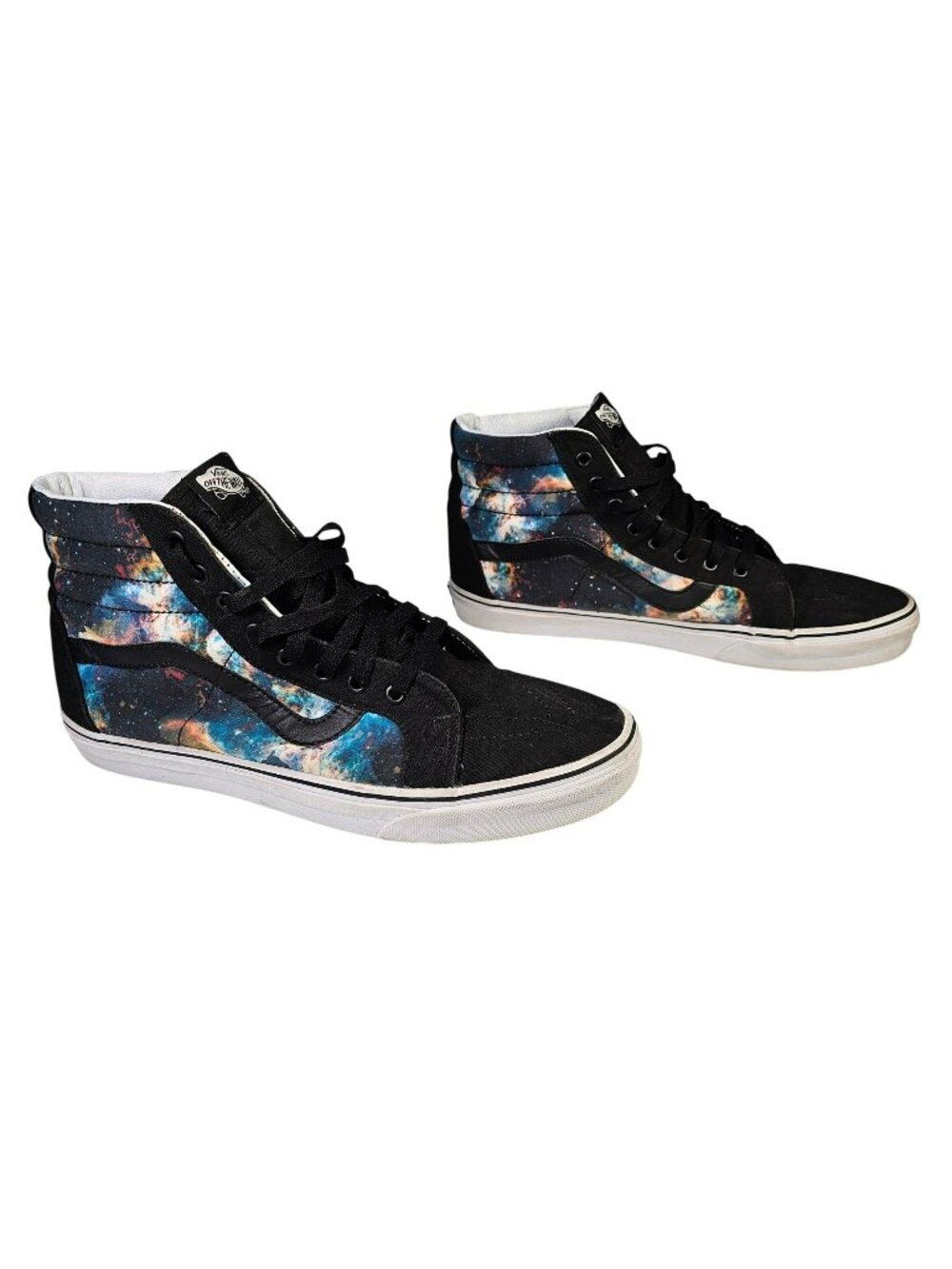 Vans Sk8 Cosmic Galaxy Print High-Top Sneakers Mens 11.5 Skate Shoes TB4R Black